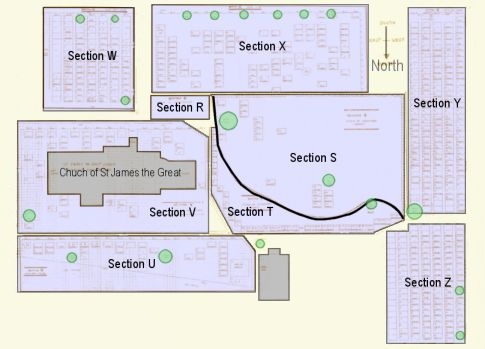 Map of Churchyard